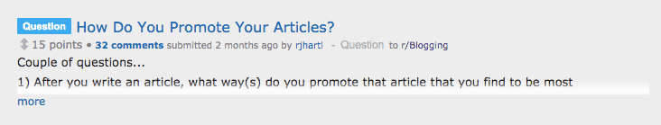 using Reddit to find ideas for your next blog post