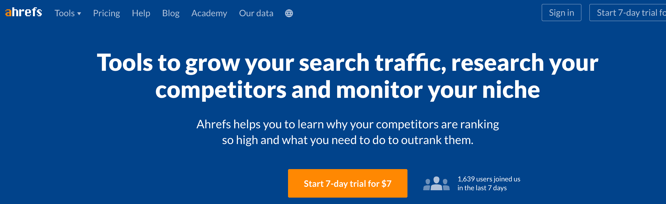 ahrefs competitor analysis tools