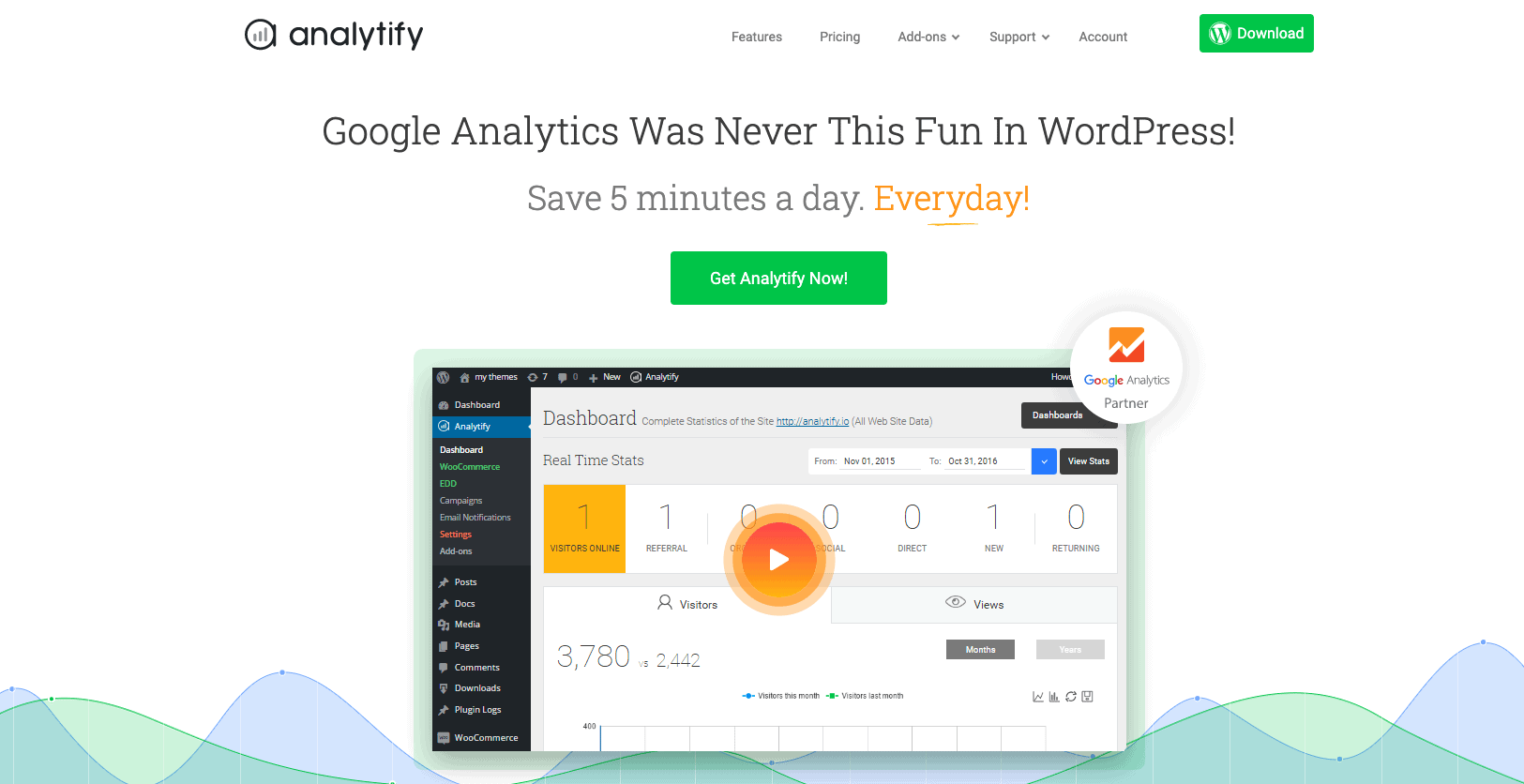 Analytify plugin for WP